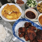 Home made nasi lemak