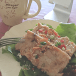 Food for the soul. Enjoying yummy yam cake by a friend fundraising to buy ipads for SpEDkids