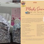 Masks sewn with love, going out to the kids