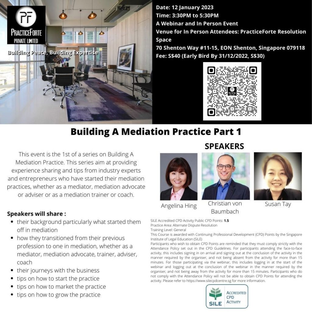 Building a Mediation Practice Part 1