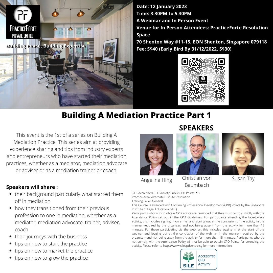 Building a Mediation Practice Part 1