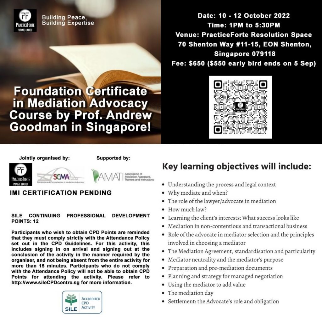 Foundation Certification Mediation Advocacy