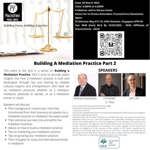 Building a Mediation Practice Part 2
