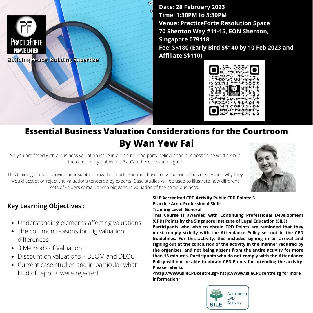 Wan Yew Fai Business Valuation